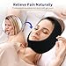 Wisdom Teeth Ice Pack Head Wrap for Pain Relief - Cold Hot Therapy for Face, Jaw & Oral Surgery with 4 Gel Packs, TMJ, Tooth Extraction, Tonsillectomy Recovery-Black