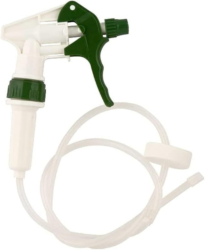Heavy Duty Remote Extended Reach Trigger Sprayer with 36" Hose Green/White, Fits Large Containers and 1 Gallon Bottles with 38-400 Neck Size (Pack of 1)