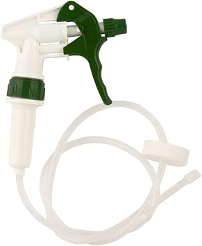 Heavy Duty Remote Extended Reach Trigger Sprayer with 36" Hose Green/White, Fits Large Containers and 1 Gallon Bottles with 38-400 Neck Size Pack of 1