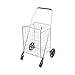 Zusammenklappbarer Einkaufswagen mit 4 Rädern, zusammenklappbar, Schiebewagen, leichter Einkaufstrolley, Kletterwagen, Einkaufstrolley, 46,5 x 33,5 x 92 cm, Traggewicht 40 kg Trolley