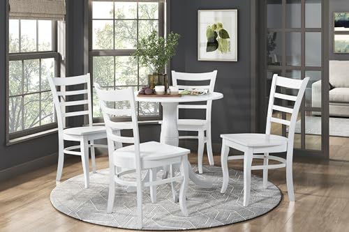TDZXQQ Elegant 5-Piece Dining Set for Family Gatherings, Embracing Comfort