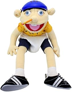 GHA Jeffy Puppet Soft Plush Toy Hand Puppet For Play House, Mischievous Funny Puppet's Toy with Working Mouth, Kid's Gift for Birthday Christmas Halloween Party, Yellow