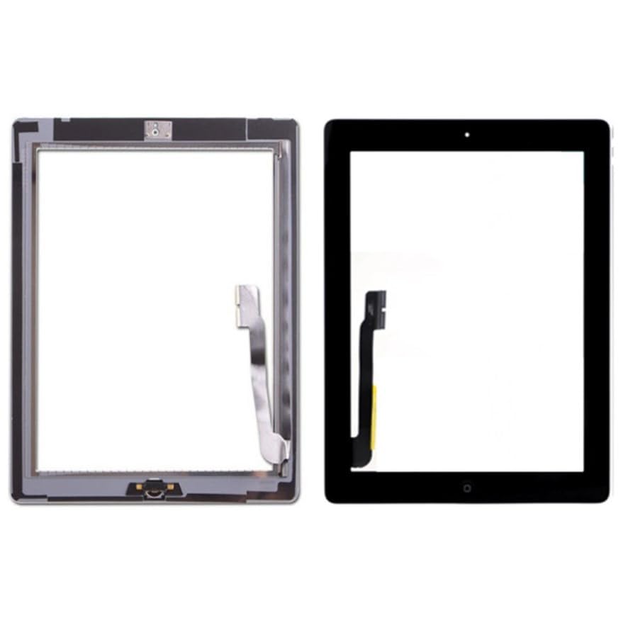  Genérico Schermo touch compatibile con Apple iPad 3 Ricambio DIGITALIZZATORE Nero Nero
