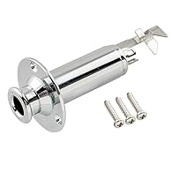 Usually for acoustic guitar and bass, can be used with passive pickups or with active preamps and electronics Standard 6.35mm(1/4 inch) jack socket for instrument cable plug, rod outer diameter: 11.4mm(29/64 inch) Made of copper alloy, good sensitivi...