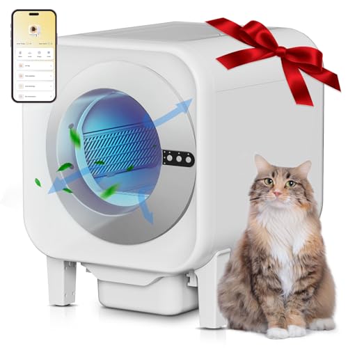 Meowra Self-Cleaning Cat Litter Box 75L WiFi Control