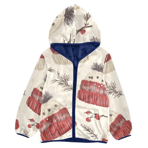 Winter Hat Girls Fleece Jacket Girls Fall Jacket Girls Zip Up Hoodie Girls Sherpa Jacket 2-10T
