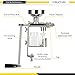 CGOLDENWALL Manual Oil Press Machine Household Seed Oil Press Extractor Peanut Nuts Oil Expeller for Physical Press and Continuous Expelling