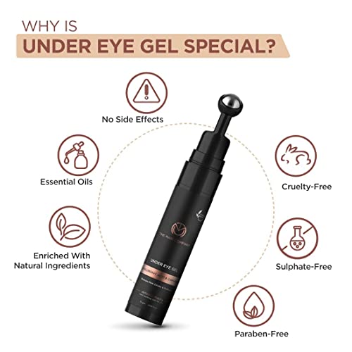 Image of The Man Company Face Care Combo Pack with Vitamin C Face Serum and Under Eye Gel | Infused with Hyaluronic Acid, Vitamin C and Coffee - Set of 2