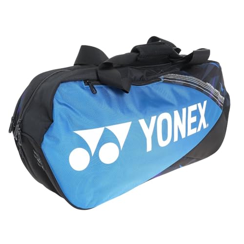 YONEX BAG2201W FF Tennis Bag, Tournament Bag, With Shoe Storage Pocket, Holds 2 Tennis Racquets, Fine Blue (599)