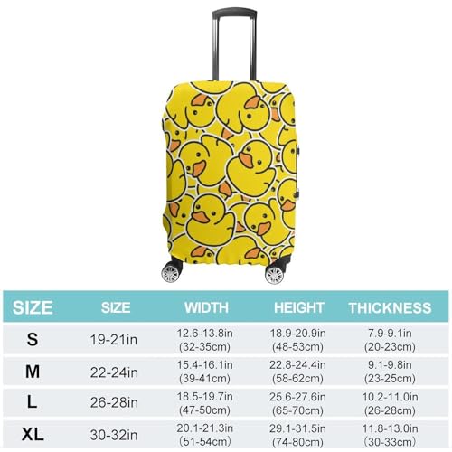 Duck Rubber Luggage Covers Washable Anti Scratch Luggage Cover Suitcase Covers Stretchy Travel Case Cover for Suitcase Decorated Accessories M2