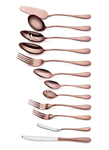 Artaste56884rain1810stainlesssteel47pieceflatwaresetantiquecopperfinishedservicefor8 Urban Country Home Decor Artaste 56884 rain 1810 stainless steel 47 piece flatware set antique copper finished service for 8 urban country home decor