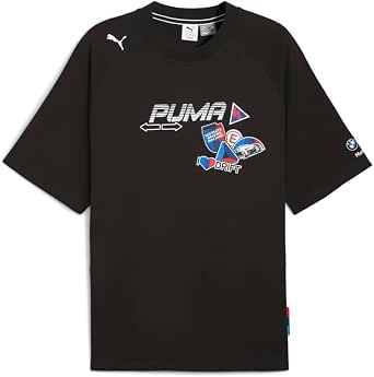 PUMA Mens BMW M Motorsport Graphic Crew Neck Short Sleeve Casual Top