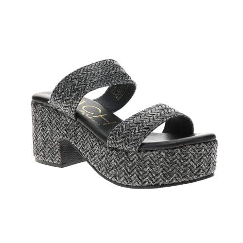 BEACH by Matisse Womens Ocean Ave Platform Block Casual Sandals Casual High Heel 3" & Up - Black - Size 7 M2