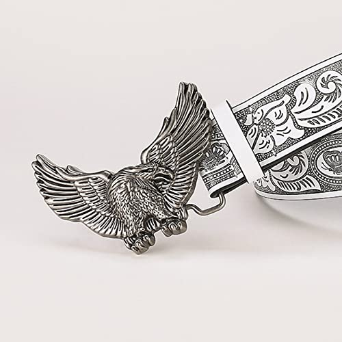 Soaring Buckle Relief Pattern Belt Fashion All-Match Adjustable Belt Hot Girl Man Waist Belt for Coat Skirts Jeans4