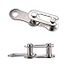 X AUTOHAUX 4 Pair Single Speed Silver Tone Chain Master Link Joint Clips Connectors Bicycle Missing Link Reusable Speed Chain for Bike MTB Repair Parts