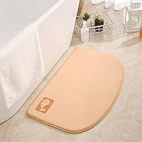 GIBZ Tappeto Da Bagno Antiscivolo In Microfibra Memory Foam, 45x65 Cm, Colore Grigio, Soffice E Assorbente Per Doccia E Soggiorno - 3