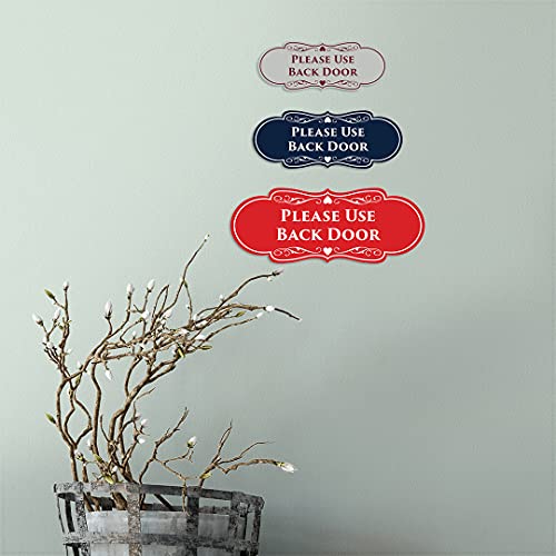Please Use Back Door Solution Entrée de Service Signs ByLITA M - 4