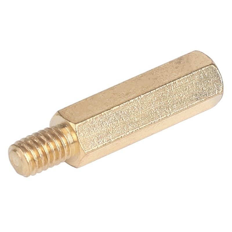 Espaciador hexagonal de latón, Tuercas hexagonales de cobre y latón for chasis PCB M2 M2.5 M3 M4 50 Uds. Tamaños múltiples(M3 x 16mm (50pcs))