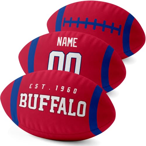 Image of ANTKING Buffalo Throw Pillow Custom Name Number for Men Boy Gifts | Personalized Gift for Youth for Birthday Christmas