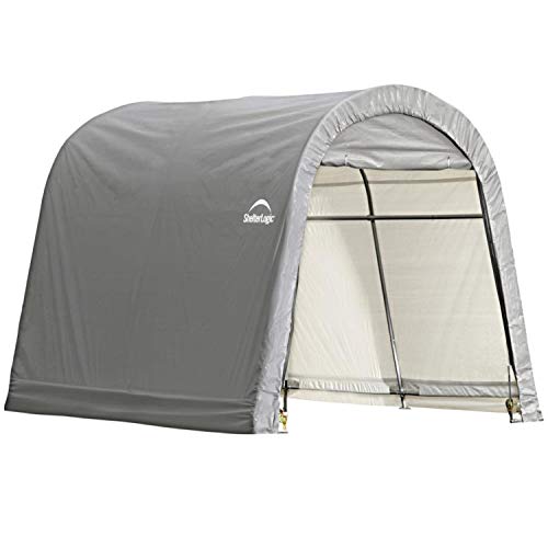 ShelterLogic Folien Zeltgarage Gerätehaus 9m² grau 300x300x240 cm – Bild 4