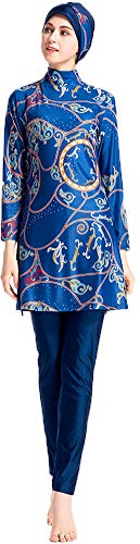 Muslim Swimsuits for Women Plus Size, Modest Islamic Arabic Swimwear Burkini Hijab
