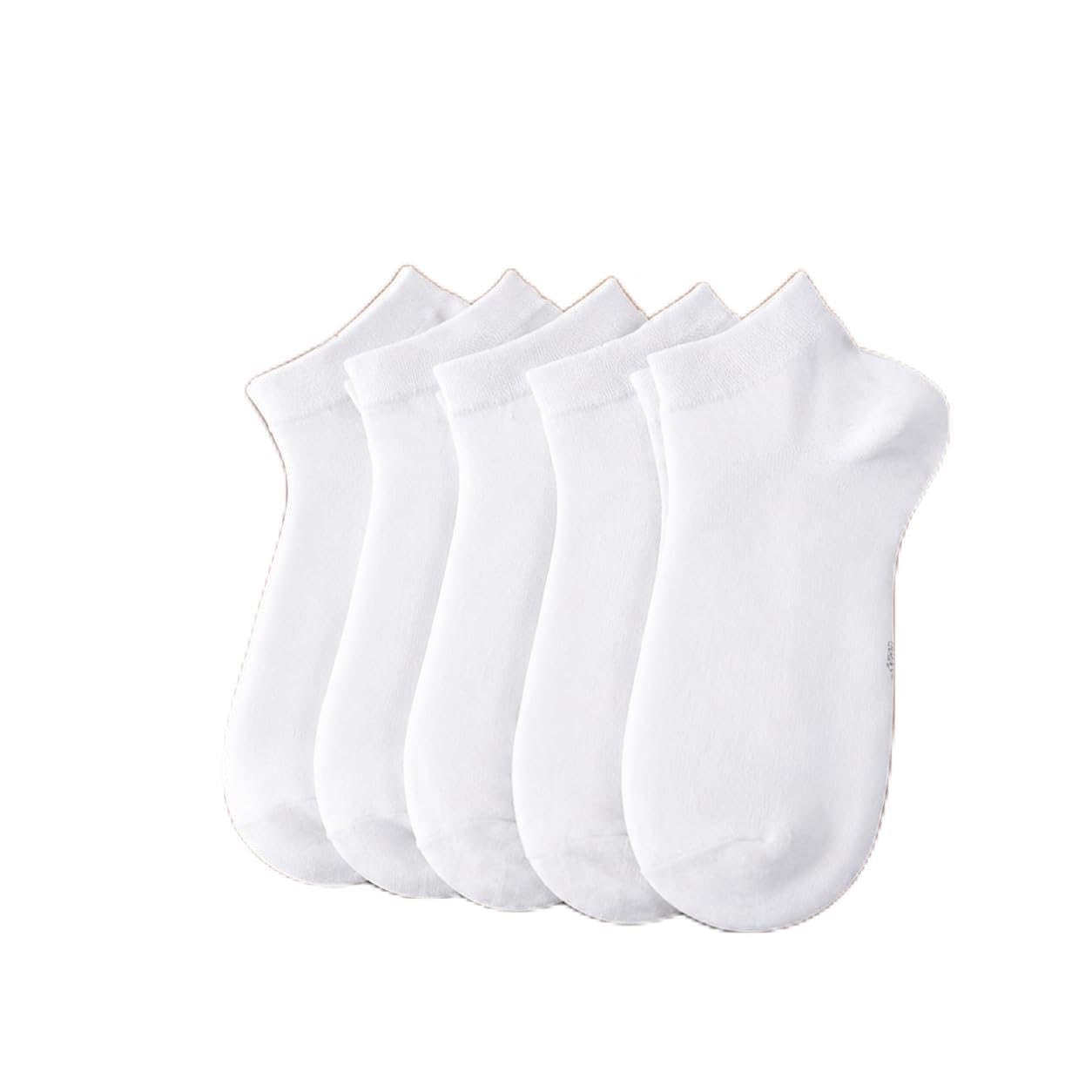 White Socks, Low Cut Style, Everyday Casual | School | Office Wear (Pack of 5/10 Pairs)-image-8