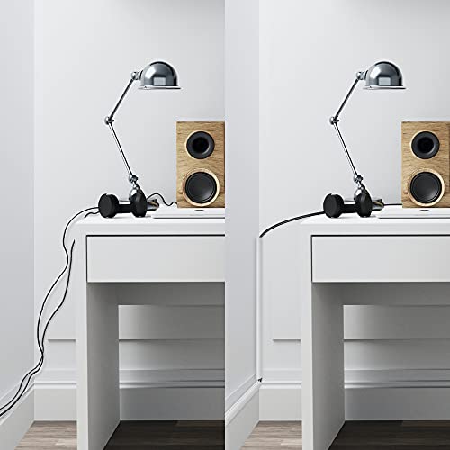 Image of 136in Corner Cable Concealer, Cord Hider for One Wire, Paintable Cover, Cable Management Channel Raceway for Wall, Floor Baseboard, Ceiling - 8 X L17in