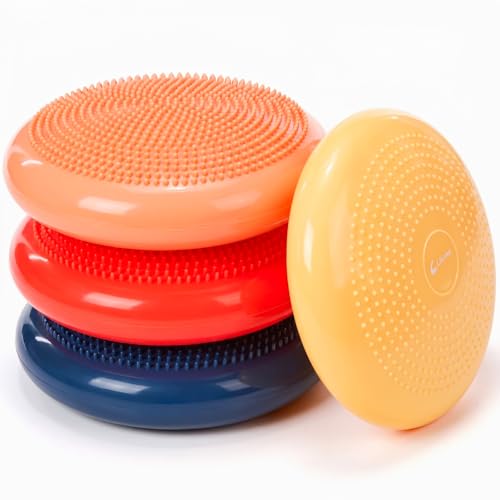 Image of Libima 4 Pcs Wiggle Seat for Kids Inflated Wobble Cushion