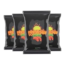 Kronchis Chile Limon Corn Chips, Spicy Snack with Zesty Kick, Lime Flavored Crunchy Treat, Vegan Chips Variety Pack, Bold Vegetable Snack for Anytime Munching, 4oz Bags, 4 Pack