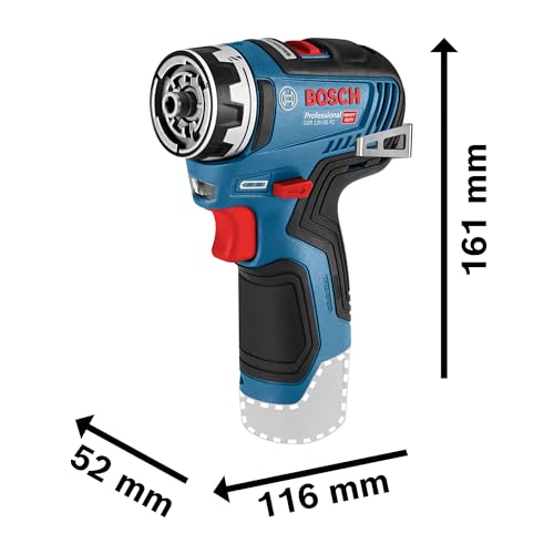 Bosch Professional 12V System GSR 12V-35 FC Cordless Drill Driver – FlexiClick System (incl. GFA 12-B Drill Chuck Adapter, L-BOXX, Without Battery/Charger)