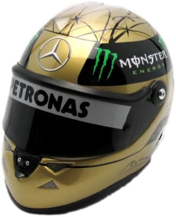 Schuberth 1:2 Mini F1 Helmet Michael Schumacher Gold Spa 2011