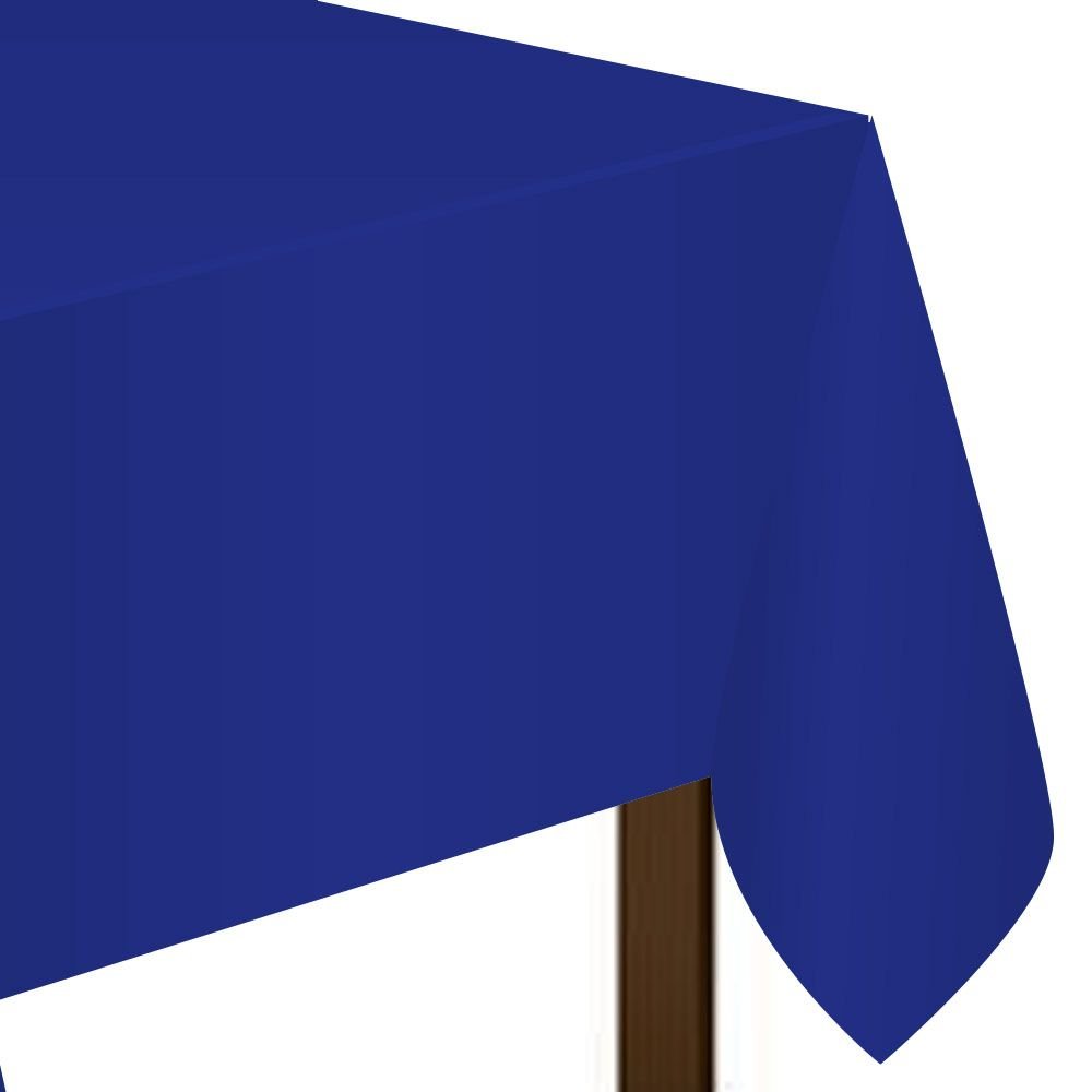 amscan Bright Royal Blue Rectangular Plastic Tablecover, 1.37m x 2.74m, Model 10022973