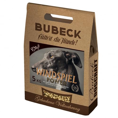 Hundefutter | Windspiel Power | Trockenfutter mit Lammfleisch & Weizenmehl | Single Protein | für Windhunde (5 Kg)