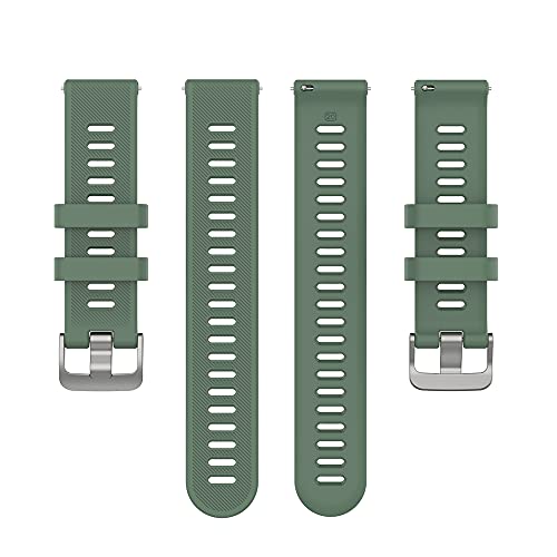 Kompatibel mit Garmin Forerunner55 B&auml;ndern, Silikon Uhrenarmband Ersatz Zubeh&ouml;r f&uuml;r Garmin Forerunner 55 GPS Running Smartwatch (armee-gr&uuml;n)