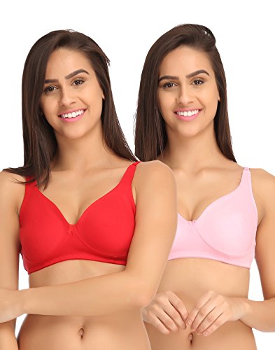 Image of Clovia Women's Cotton Pack of 2 Non-Padded Full Coverage Bra