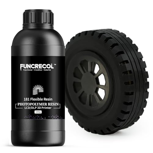 Image of 3D Printer Resin, Flexible & Upgraded Tough (Shore 90A) Resin, Soft Rubber /TPU Like Resin, 405nm UV-Curing Resin for MSLA /DLP /LCD Printers,High Precision & Impact-Durable Resin, Black 1000g | Good softness,High precision,softness and strength