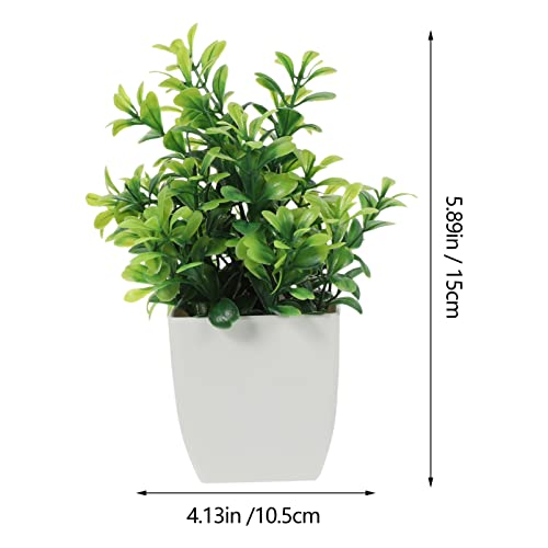 HOMSFOU 4 peças de plantas artificiais em vaso, plantas suculentas artificiais para estante, quarto,