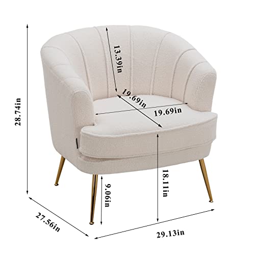 Sillón Plegable Teddy Peluche Blanco miniatura 2
