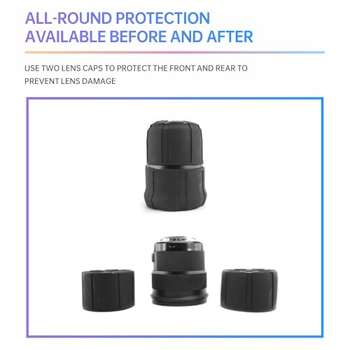 Tapa para lente de cámara SLR, protector de silicona a prueba de polvo para lentes DSLR de 60-120 mm (2 piezas) miniatura 5
