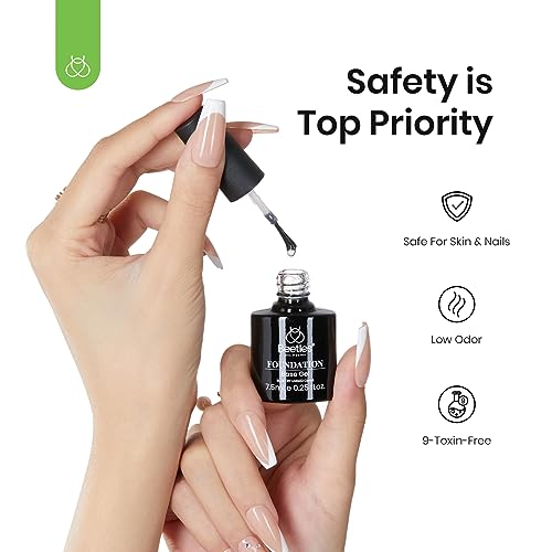Beetles Gel Polish HU-XI-201 Beetles 3 Pcs Beetles Builder Gel No Wipe Base Top Coat Set thumb #4