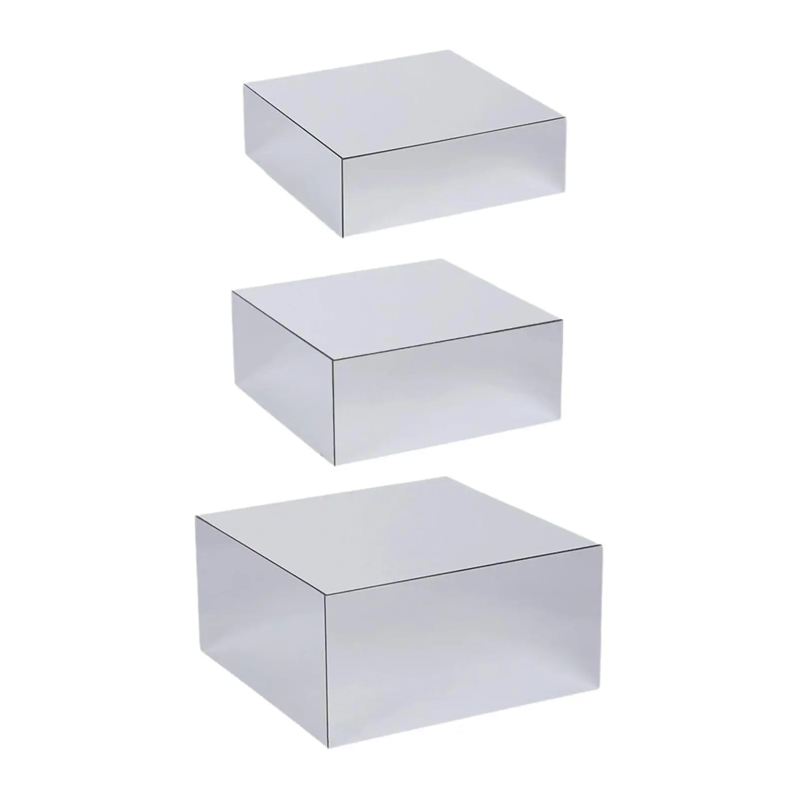 Zymjzbetic Buffet Riser Buffet Risers Dessert Display Shelf Versatile Mirror Cupcake for Food Display(3pcs)