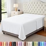 Utopia Bedding Twin Flat Sheet (White)