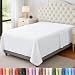 Utopia Bedding Soft Brushed Microfiber Twin Flat Sheet, White