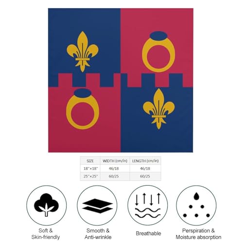 Flag of Montgomery County Maryland Womens Hair Bandanas Silk Kerchief Square Scarf Lightweight Satin Scarf Ornament 18"x18"2