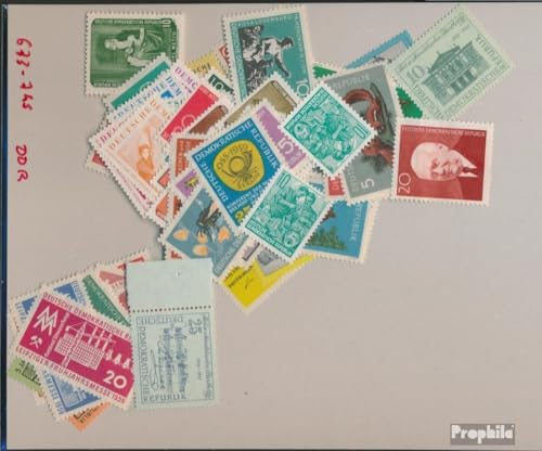 Juego Prophila DDR 673-745 de 1959 sellos históricos para coleccionistas