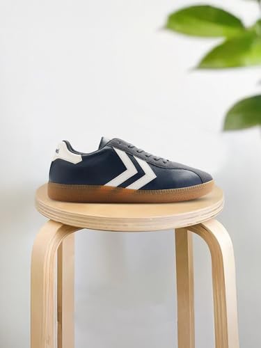 Image of hummel Classic Triumph Casual Suede Sneaker for Men Lightweight with Synthetic Suede Enhanced Comfort Cushioned Insole and Slip-Resistance Work and Play Business Casual Shoes