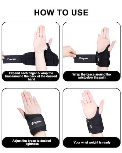 Fragraim F-F-US-01WRIWGT4LBPAIR-BLACK-FBA Wrist Weights For Women Men With Thumb Loops Lock 2Lb*2 Wrist And Ankle Weights Sets For Walking Running Strength Training Exercises- Black thumb #3