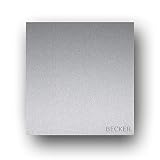 Briefkasten Edelstahl B1 Light Steel, moderner Premium Design Wandbriefkasten ohne Zeitungsfach mit Namensbeschriftung