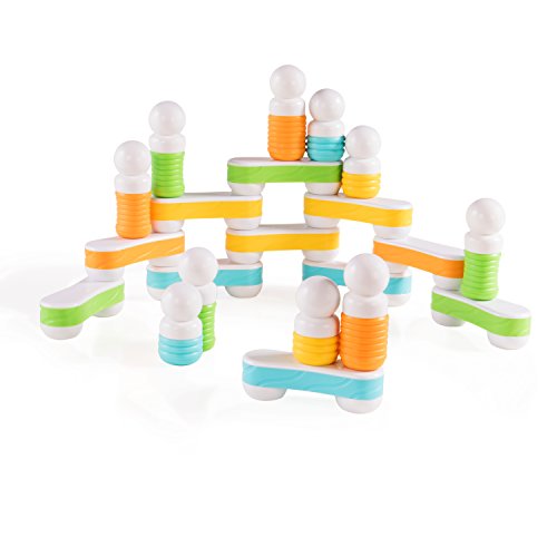 Guidecraft Grippies Links - 24 Piece Set, Stem Soft Grip