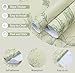 Toduso Peel and Stick Wallpaper Green and Beige Wall Paper Floral Contact Paper Removable Self Adhesive Leaf Boho Waterproof Wallpaper for Walls Vinyl Rolls 16.1